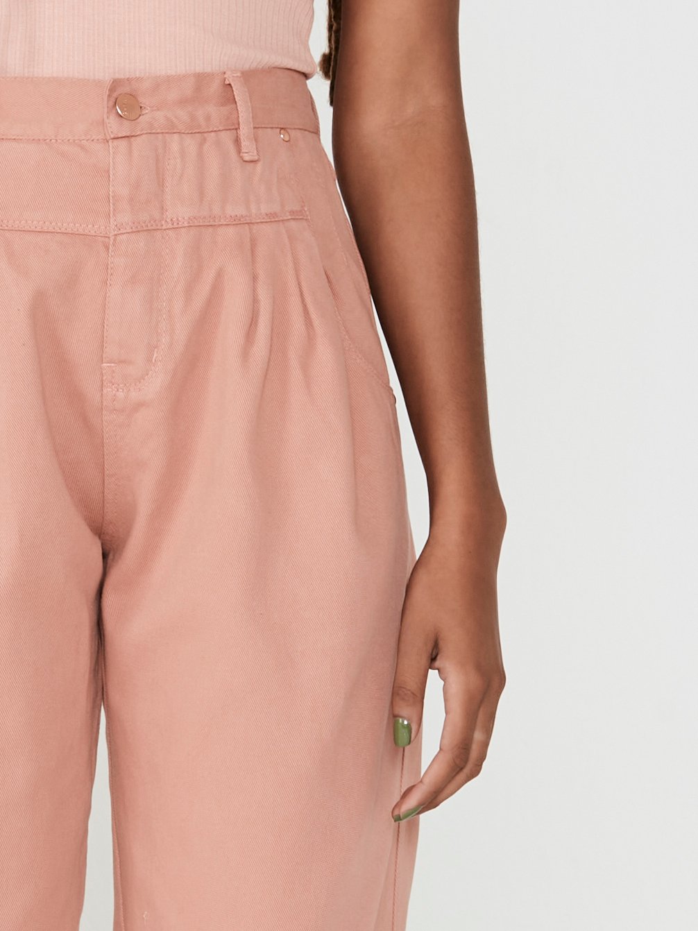 Calça Pregas Apricot - Imagem 4