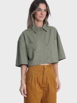 Camisa Jana Linho Ardósia