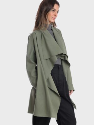 Maxi Cardigan Linho Ardósia