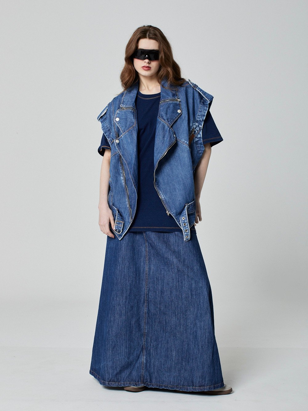 Colete Oversized Jeans - Imagem 6
