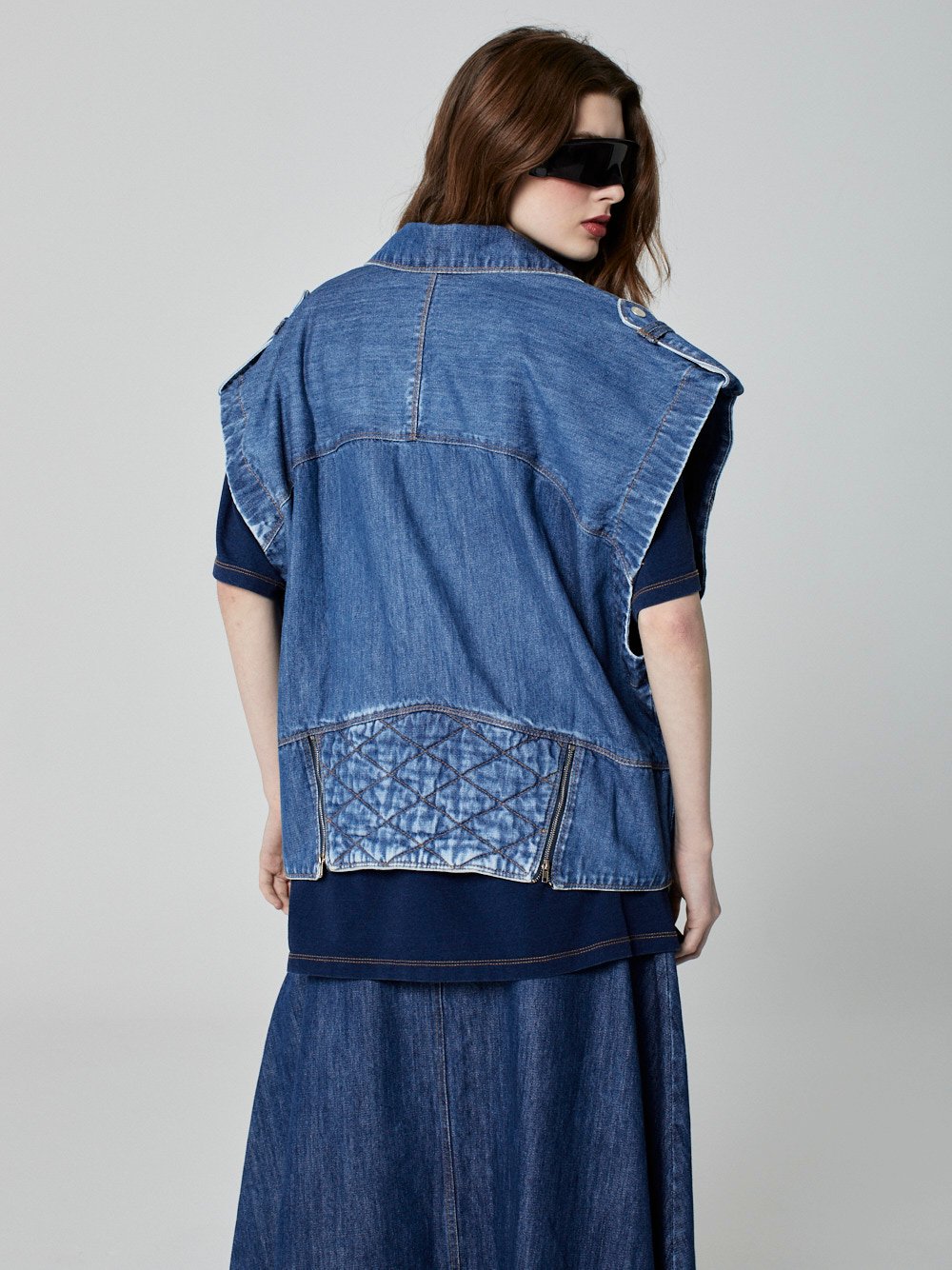 Colete Oversized Jeans - Imagem 2