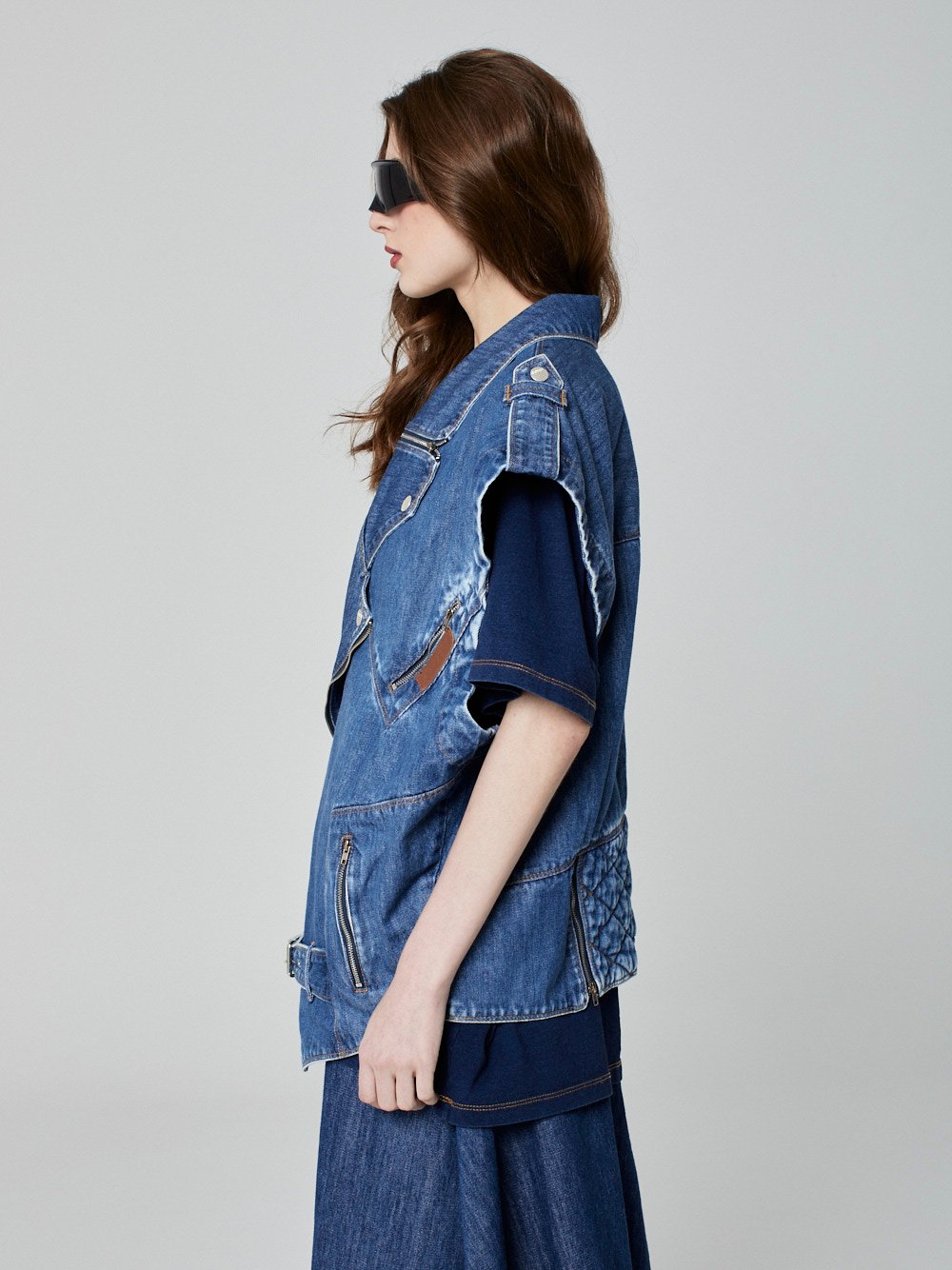 Colete Oversized Jeans - Imagem 5