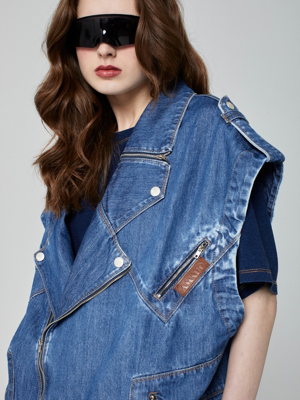 Colete Oversized Jeans - Imagem 3