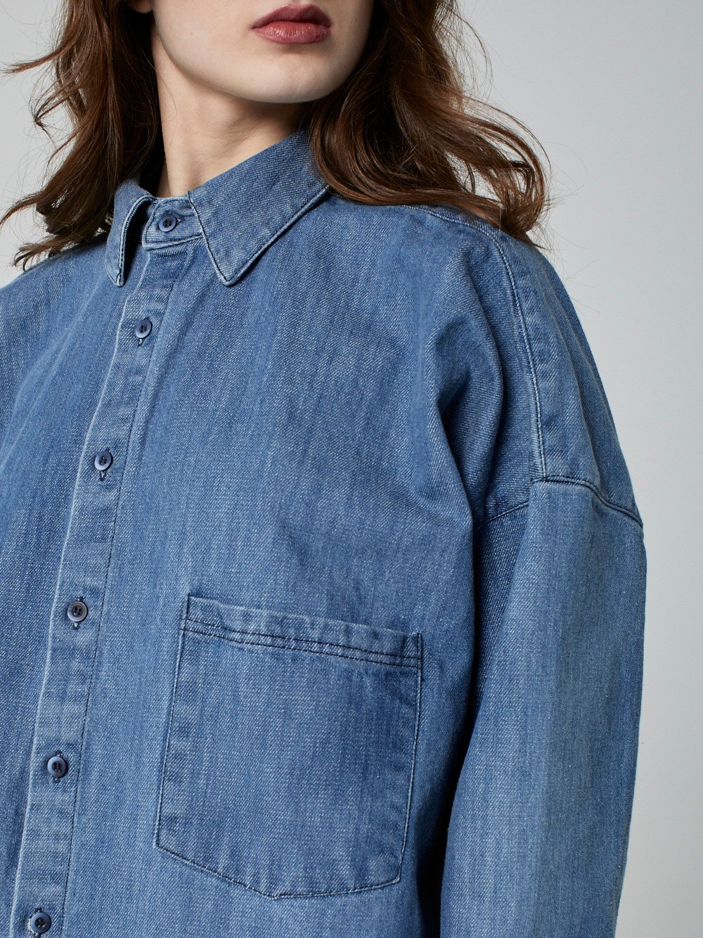 Camisa Jeans Oversized - Imagem 5