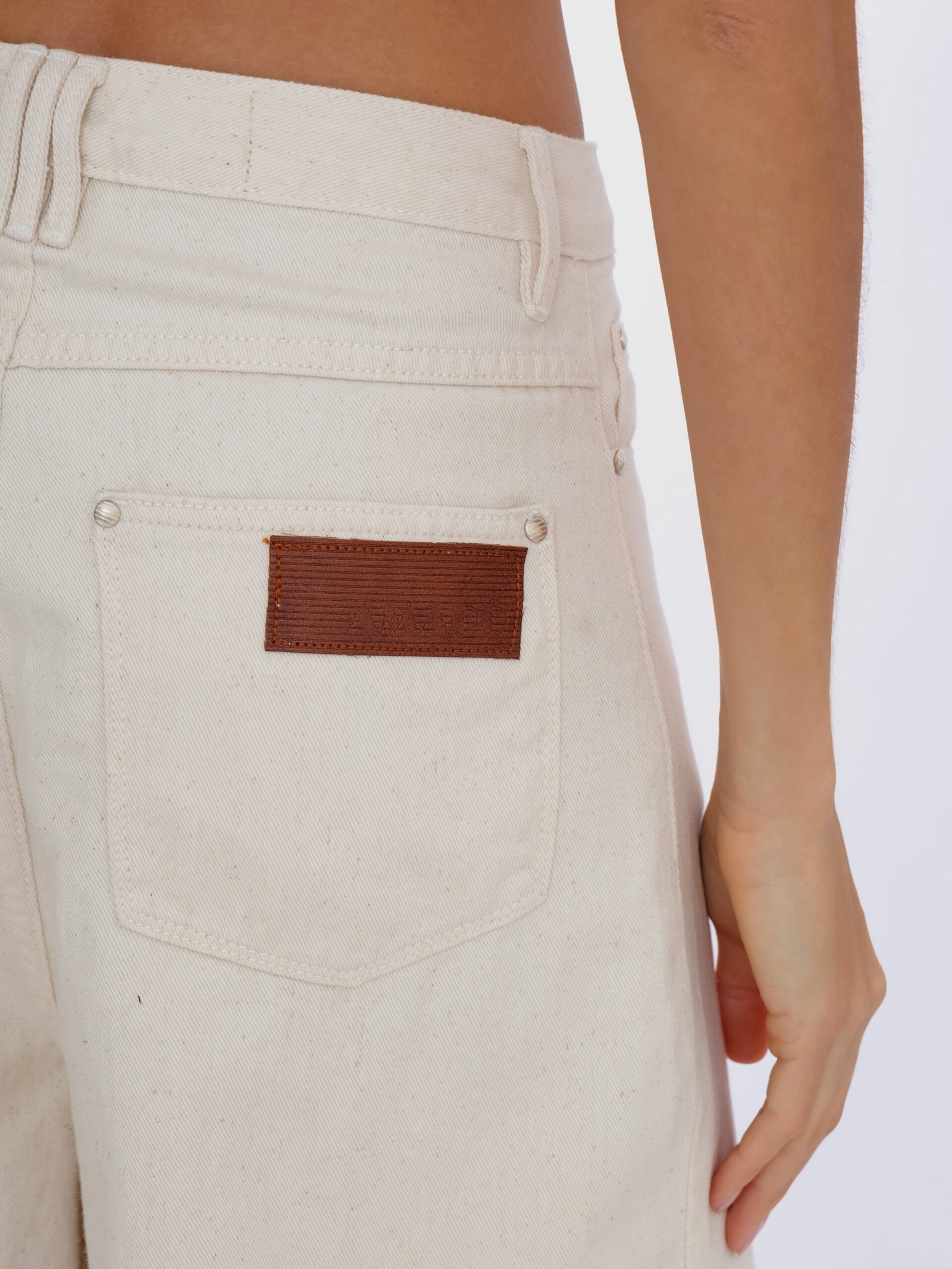 Calça Super Wide Leg Cru Natural Reciclado - Imagem 4