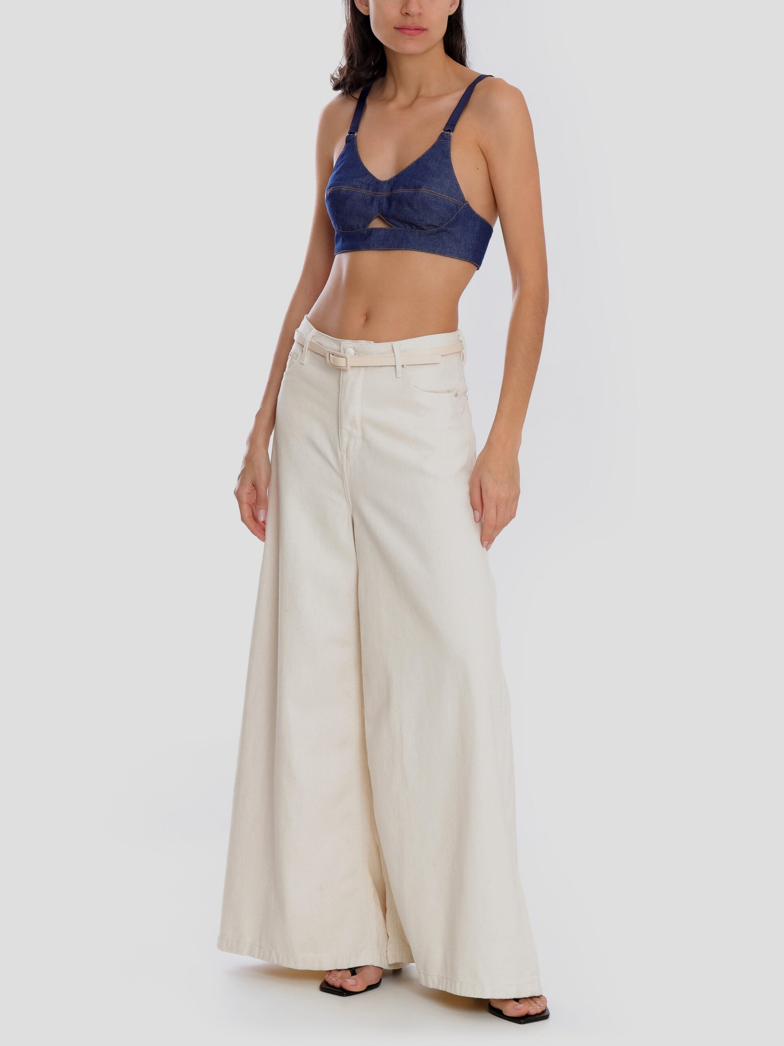 Calça Super Wide Leg Cru Natural Reciclado - Imagem 5