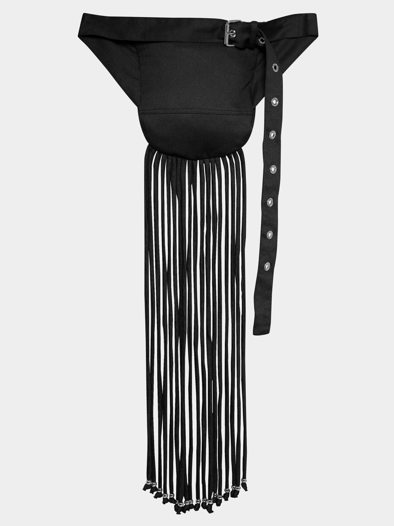 Pochete Franjas Sarja Preta - Imagem 2